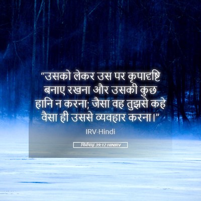 Picture 05 - यिर्मयाह 39:12 HINIRV - “उसको लेकर उस पर - Bible Verse Picture