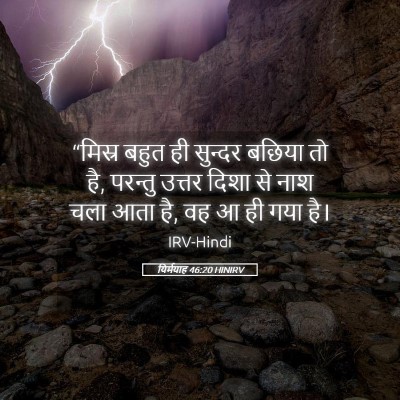 Picture 05 - यिर्मयाह 46:20 HINIRV - “मिस्र बहुत ही - Bible Verse Picture