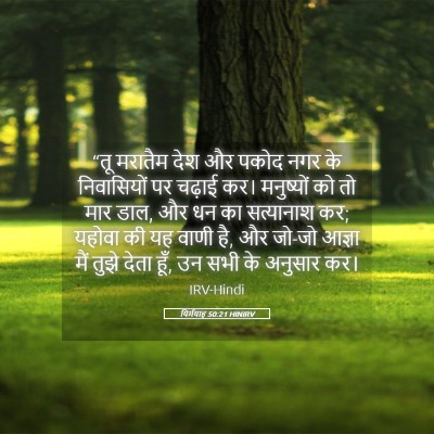 Picture 05 - यिर्मयाह 50:21 HINIRV - “तू मरातैम देश और - Bible Verse Picture