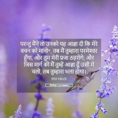 Picture 05 - यिर्मयाह 7:23 HINIRV - परन्तु मैंने तो - Bible Verse Picture