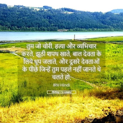 Picture 05 - यिर्मयाह 7:9 HINIRV - तुम जो चोरी, हत्या - Bible Verse Picture