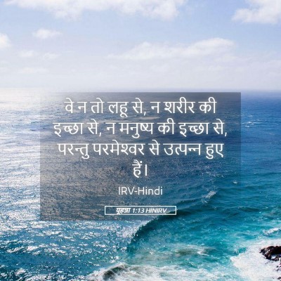 Picture 05 - यूहन्ना 1:13 HINIRV - वे न तो लहू से, न - Bible Verse Picture