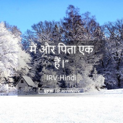 Picture 05 - यूहन्ना 10:30 HINIRV - मैं और पिता एक - Bible Verse Picture