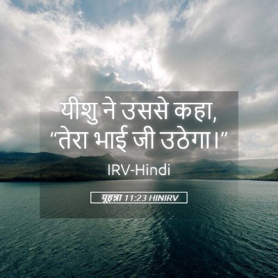 Picture 05 - यूहन्ना 11:23 HINIRV - यीशु ने उससे कहा, - Bible Verse Picture