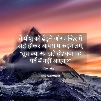 Picture 05 - यूहन्ना 11:56 HINIRV - वे यीशु को ढूँढ़ने - Bible Verse Picture
