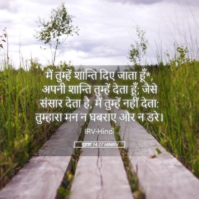 Picture 05 - यूहन्ना 14:27 HINIRV - मैं तुम्हें - Bible Verse Picture