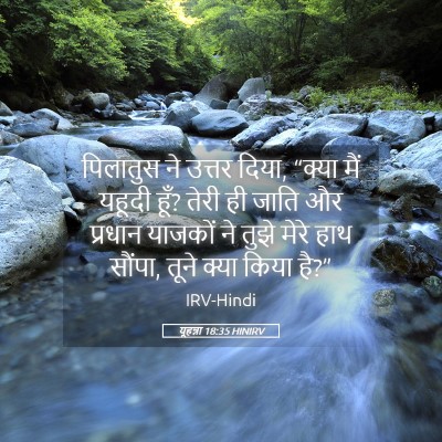 Picture 05 - यूहन्ना 18:35 HINIRV - पिलातुस ने उत्तर - Bible Verse Picture