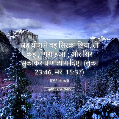 Picture 05 - यूहन्ना 19:30 HINIRV - जब यीशु ने वह सिरका - Bible Verse Picture