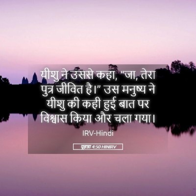 Picture 05 - यूहन्ना 4:50 HINIRV - यीशु ने उससे कहा, - Bible Verse Picture