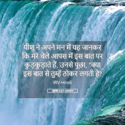 Picture 05 - यूहन्ना 6:61 HINIRV - यीशु ने अपने मन में - Bible Verse Picture