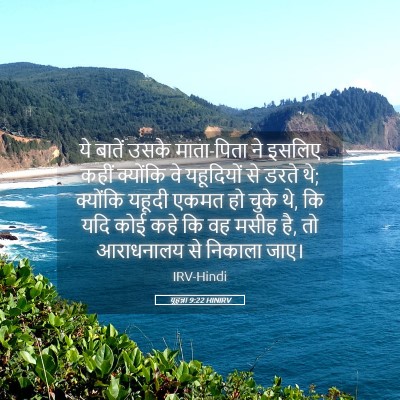 Picture 05 - यूहन्ना 9:22 HINIRV - ये बातें उसके - Bible Verse Picture