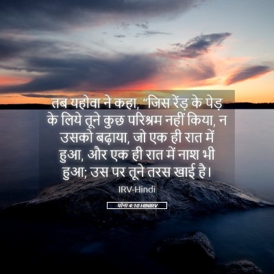 Picture 05 - योना 4:10 HINIRV - तब यहोवा ने कहा, - Bible Verse Picture