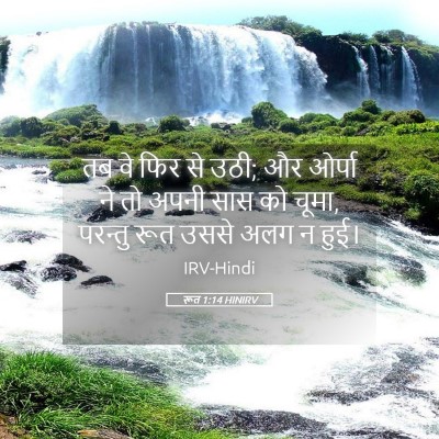 Picture 05 - रूत 1:14 HINIRV - तब वे फिर से उठी; और - Bible Verse Picture