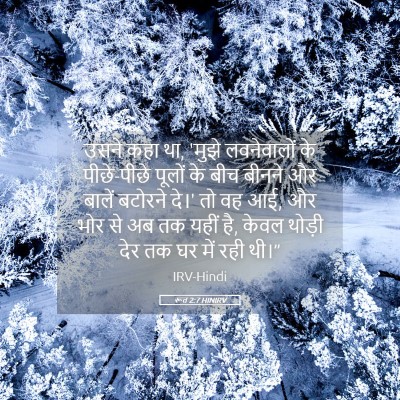 Picture 05 - रूत 2:7 HINIRV - उसने कहा था, 'मुझे - Bible Verse Picture