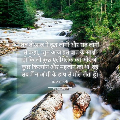 Picture 05 - रूत 4:9 HINIRV - तब बोआज ने वृद्ध - Bible Verse Picture