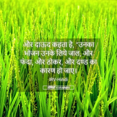 Picture 05 - रोमियों 11:9 HINIRV - और दाऊद कहता है, - Bible Verse Picture