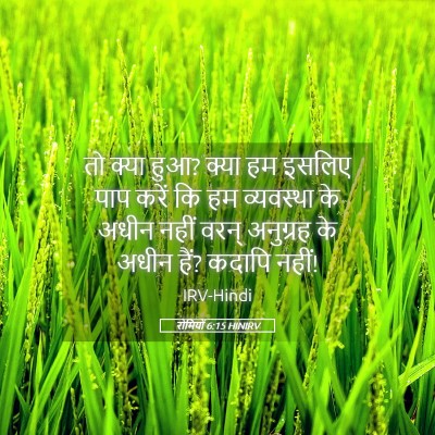 Picture 05 - रोमियों 6:15 HINIRV - तो क्या हुआ? क्या - Bible Verse Picture