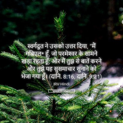 Picture 05 - लूका 1:19 HINIRV - स्वर्गदूत ने उसको - Bible Verse Picture