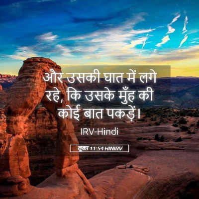 Picture 05 - लूका 11:54 HINIRV - और उसकी घात में लगे - Bible Verse Picture
