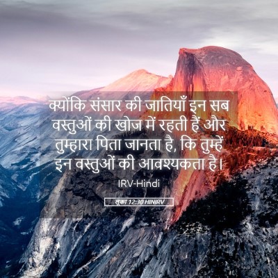Picture 05 - लूका 12:30 HINIRV - क्योंकि संसार की - Bible Verse Picture