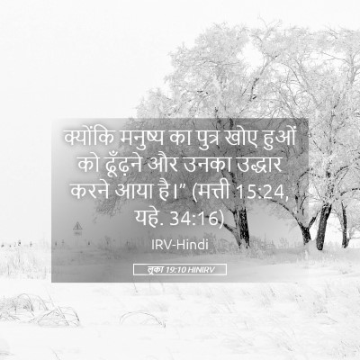 Picture 05 - लूका 19:10 HINIRV - क्योंकि मनुष्य का - Bible Verse Picture