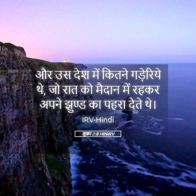 Picture 05 - लूका 2:8 HINIRV - और उस देश में कितने - Bible Verse Picture