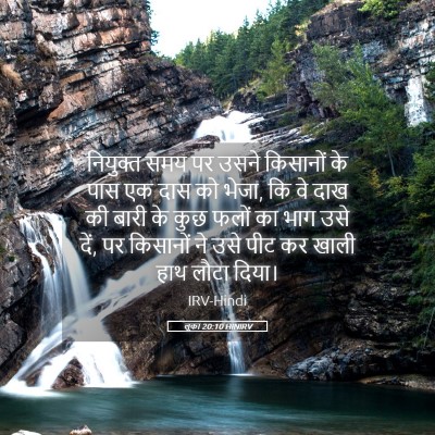 Picture 05 - लूका 20:10 HINIRV - नियुक्त समय पर - Bible Verse Picture