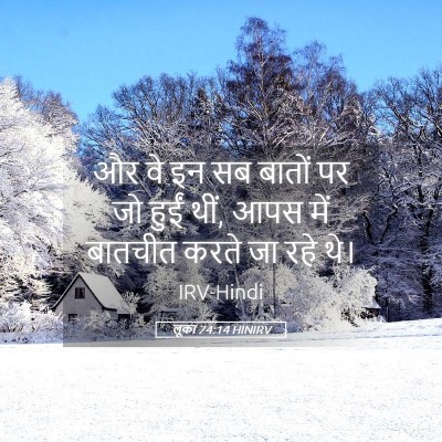Picture 05 - लूका 24:14 HINIRV - और वे इन सब बातों - Bible Verse Picture