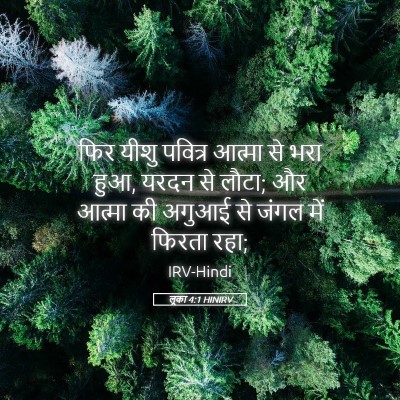 Picture 05 - लूका 4:1 HINIRV - फिर यीशु पवित्र - Bible Verse Picture