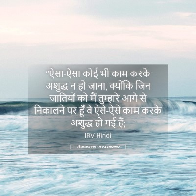 Picture 05 - लैव्यव्यवस्था 18:24 HINIRV - “ऐसा-ऐसा कोई भी काम - Bible Verse Picture