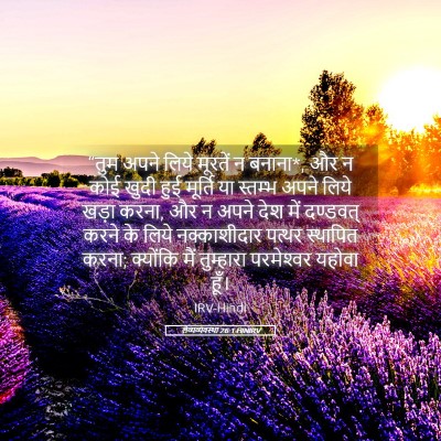 Picture 05 - लैव्यव्यवस्था 26:1 HINIRV - “तुम अपने लिये - Bible Verse Picture