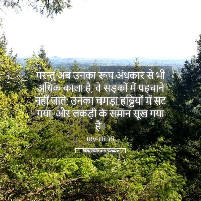 Picture 05 - विलापगीत 4:8 HINIRV - परन्तु अब उनका रूप - Bible Verse Picture