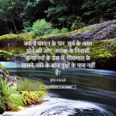 Picture 05 - व्यवस्थाविवरण 11:30 HINIRV - क्या वे यरदन के - Bible Verse Picture