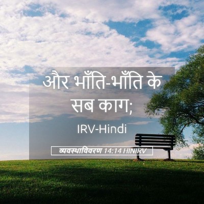 Picture 05 - व्यवस्थाविवरण 14:14 HINIRV - और भाँति-भाँति के - Bible Verse Picture