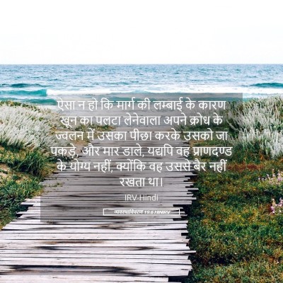 Picture 05 - व्यवस्थाविवरण 19:6 HINIRV - ऐसा न हो कि मार्ग - Bible Verse Picture