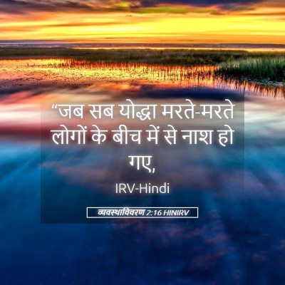 Picture 05 - व्यवस्थाविवरण 2:16 HINIRV - “जब सब योद्धा - Bible Verse Picture