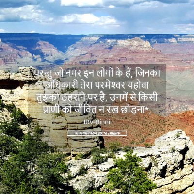 Picture 05 - व्यवस्थाविवरण 20:16 HINIRV - परन्तु जो नगर इन - Bible Verse Picture