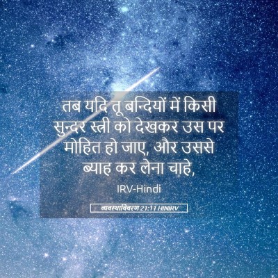 Picture 05 - व्यवस्थाविवरण 21:11 HINIRV - तब यदि तू बन्दियों - Bible Verse Picture