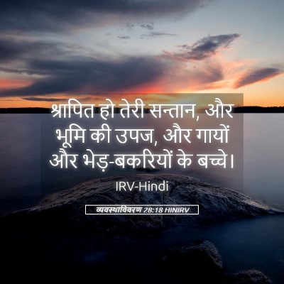Picture 05 - व्यवस्थाविवरण 28:18 HINIRV - श्रापित हो तेरी - Bible Verse Picture