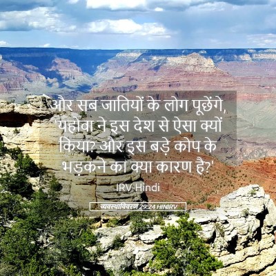 Picture 05 - व्यवस्थाविवरण 29:24 HINIRV - और सब जातियों के - Bible Verse Picture