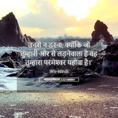 Picture 05 - व्यवस्थाविवरण 3:22 HINIRV - उनसे न डरना; - Bible Verse Picture