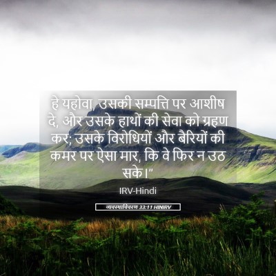 Picture 05 - व्यवस्थाविवरण 33:11 HINIRV - हे यहोवा, उसकी - Bible Verse Picture