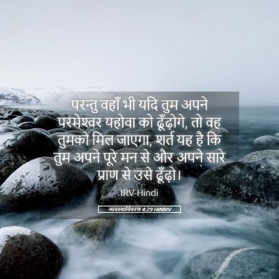 Picture 05 - व्यवस्थाविवरण 4:29 HINIRV - परन्तु वहाँ भी यदि - Bible Verse Picture