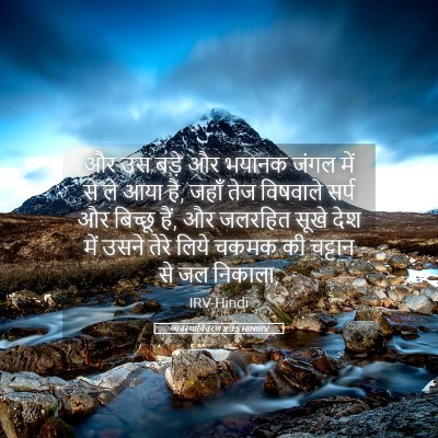 Picture 05 - व्यवस्थाविवरण 8:15 HINIRV - और उस बड़े और भयानक - Bible Verse Picture