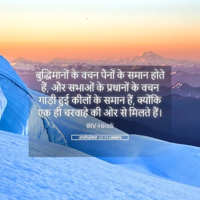 Picture 05 - सभोपदेशक 12:11 HINIRV - बुद्धिमानों के - Bible Verse Picture
