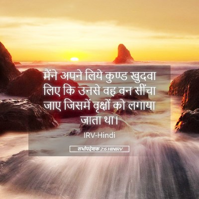 Picture 05 - सभोपदेशक 2:6 HINIRV - मैंने अपने लिये - Bible Verse Picture