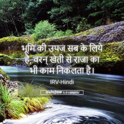 Picture 05 - सभोपदेशक 5:9 HINIRV - भूमि की उपज सब के - Bible Verse Picture