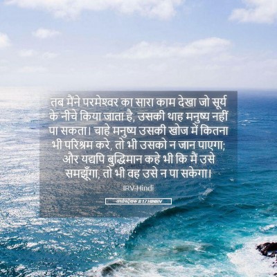 Picture 05 - सभोपदेशक 8:17 HINIRV - तब मैंने - Bible Verse Picture