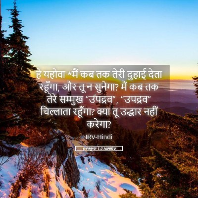 Picture 05 - हबक्कूक 1:2 HINIRV - हे यहोवा *मैं कब तक - Bible Verse Picture