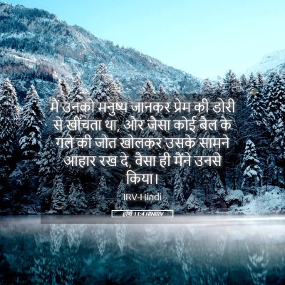 Picture 05 - होशे 11:4 HINIRV - मैं उनको मनुष्य - Bible Verse Picture